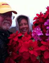 Dara and me with Flowers